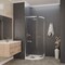 Anzzi Mare 35" x 76" Framed Brushed Nickel Shower Enclosure SD-AZ050-01BN - alternate 3